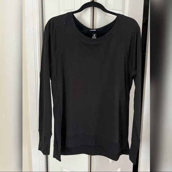 NWT Yogalicious black long sleeve shirt - Picture 1 of 6